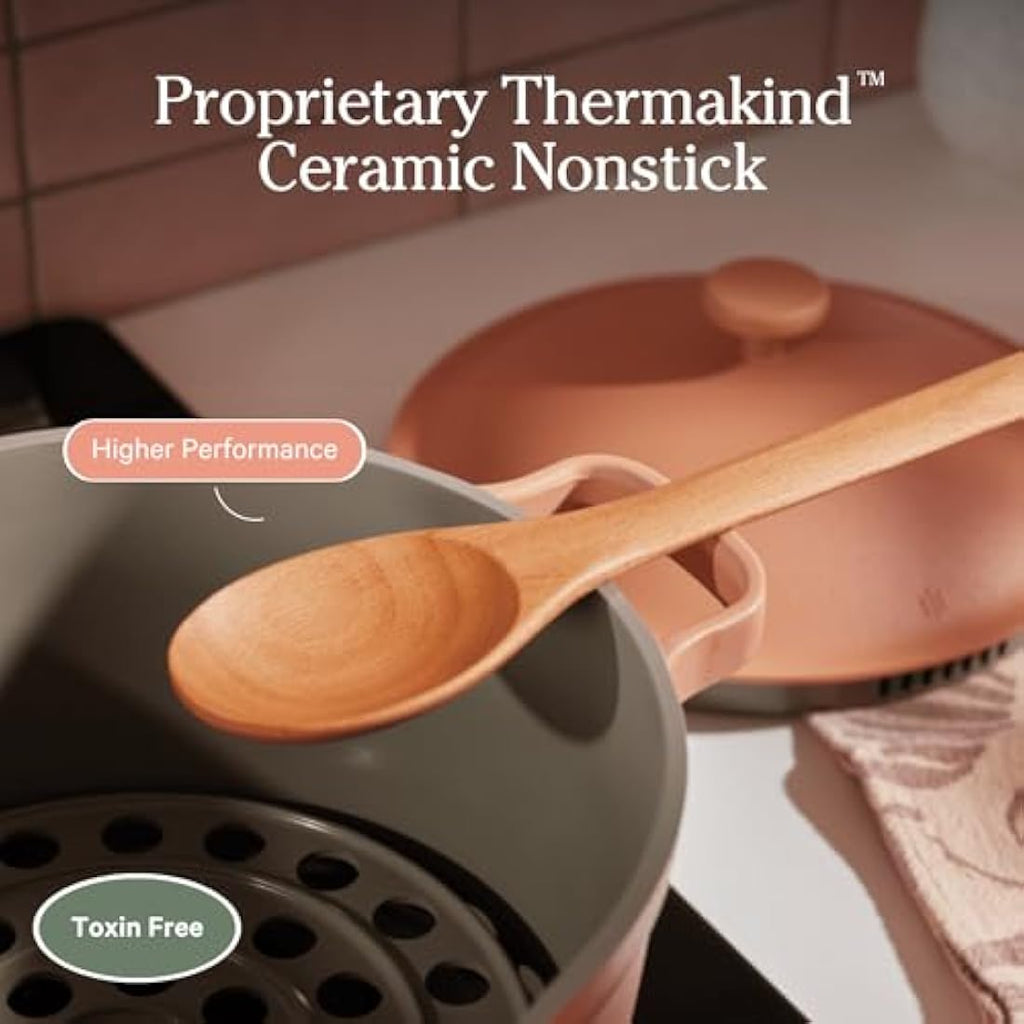 Our Place Mini Perfect Pot – 2.4L Nonstick Ceramic Saucepan | Char