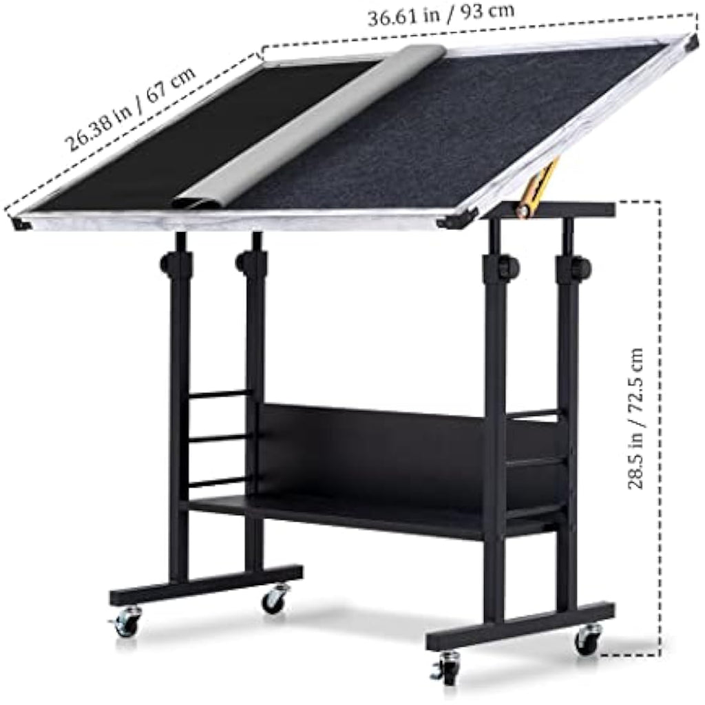 Becko Jigsaw Puzzle Table - Tilting Height Adjustable Stand for 1500 Pieces