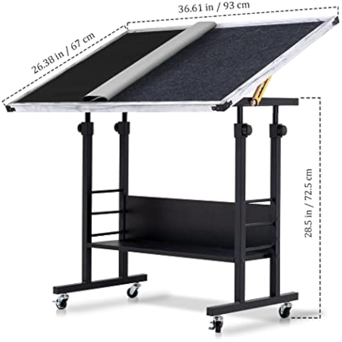 Becko Jigsaw Puzzle Table - Tilting Height Adjustable Stand for 1500 Pieces