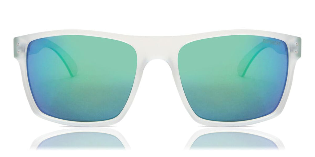 Superdry Kobe 183 Rectangle Sunglasses - Matte Crystal Green Mirrored