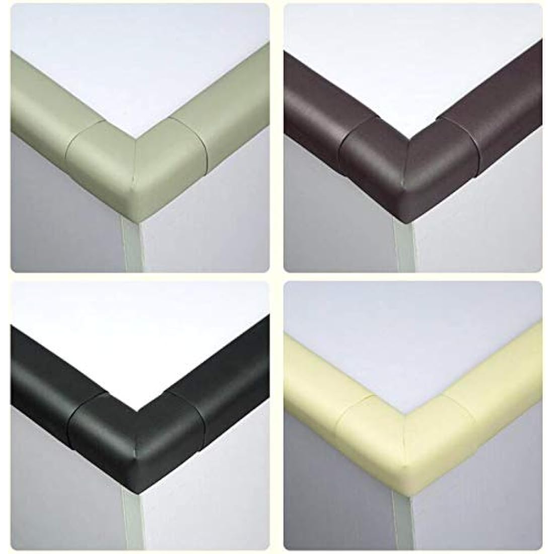 M2cbridge L-Shape Extra Thick Foam Edge Guard & Corner Protectors - Black