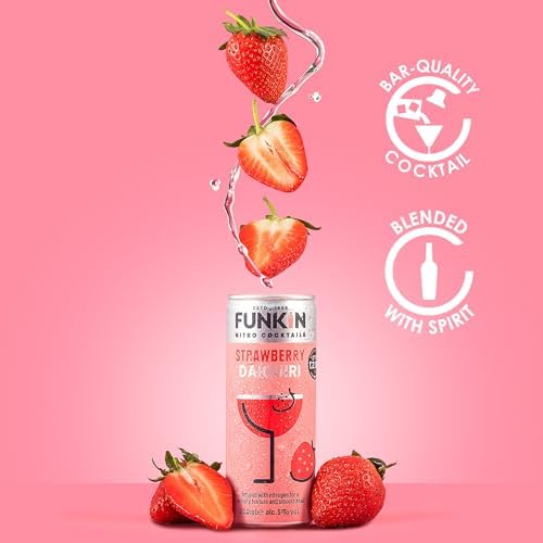Funkin Strawberry Daiquiri Nitro Infused Canned Cocktails - 12 x 200ml