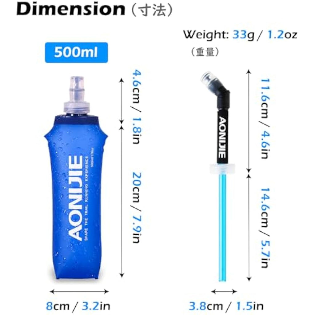 TRIWONDER Soft Flask – BPA-Free TPU Foldable Running Water Bottle