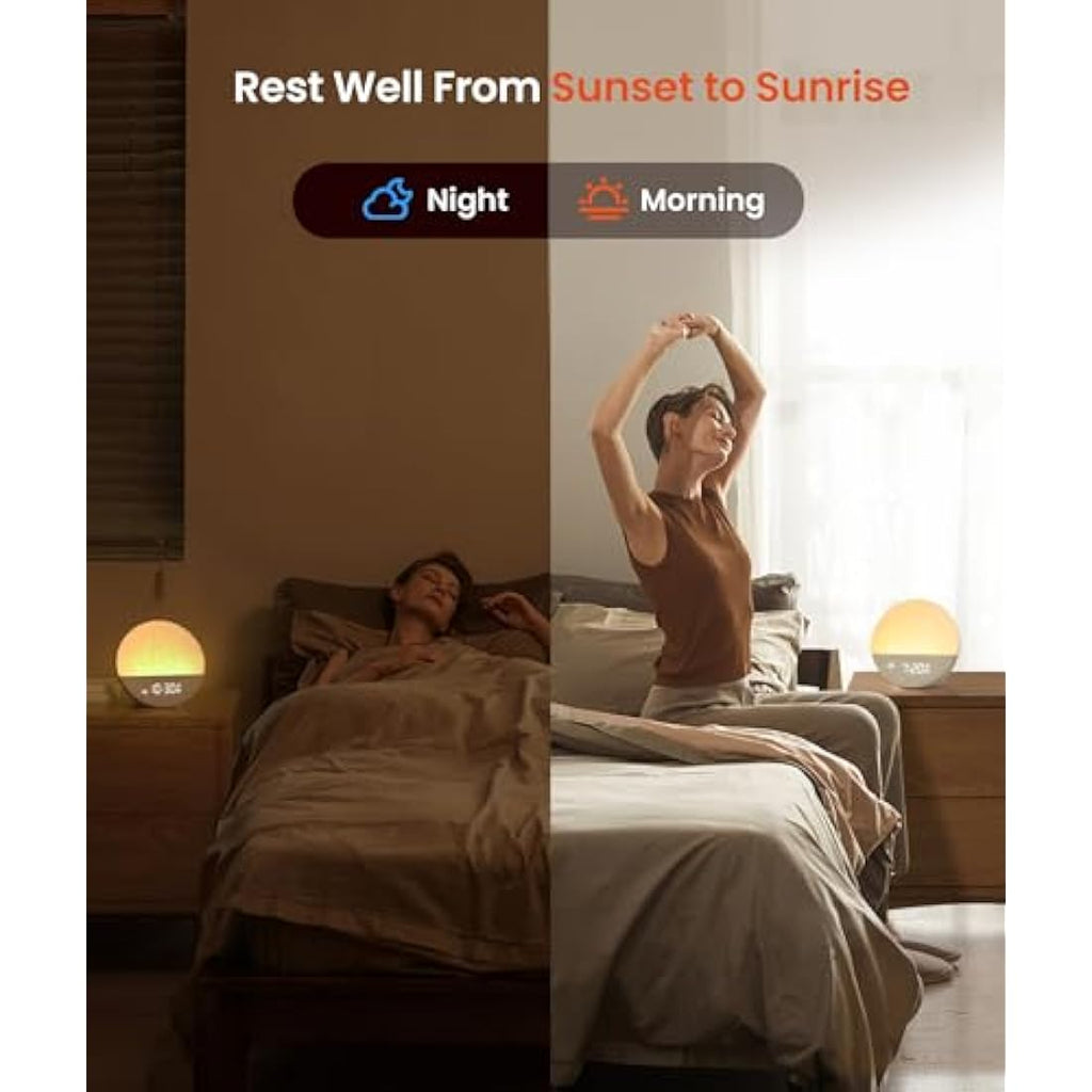 Dreamegg Sunrise 1 Alarm Clock | White Noise Machine & Wake Up Light
