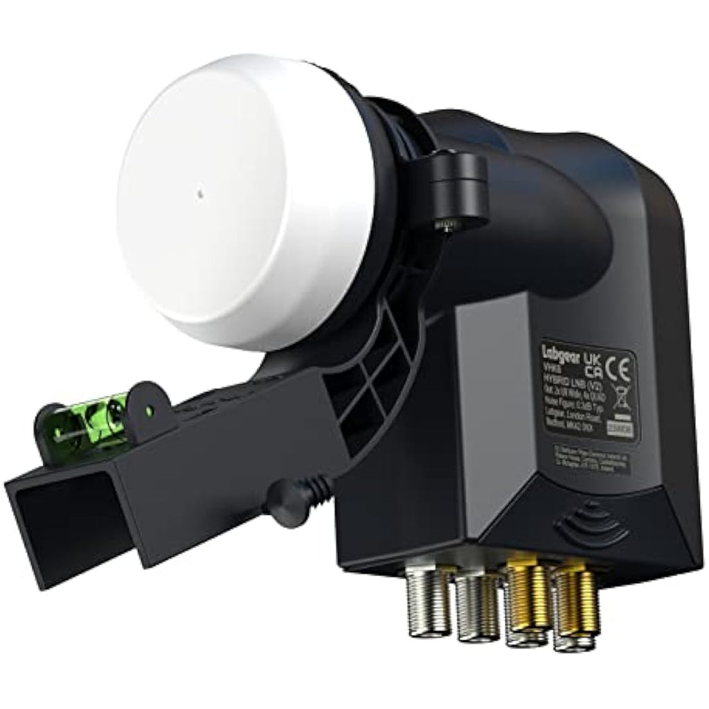 Labgear Hybrid LNB 6 Output | Wideband & Quad for Sky Q, HD and Freesat