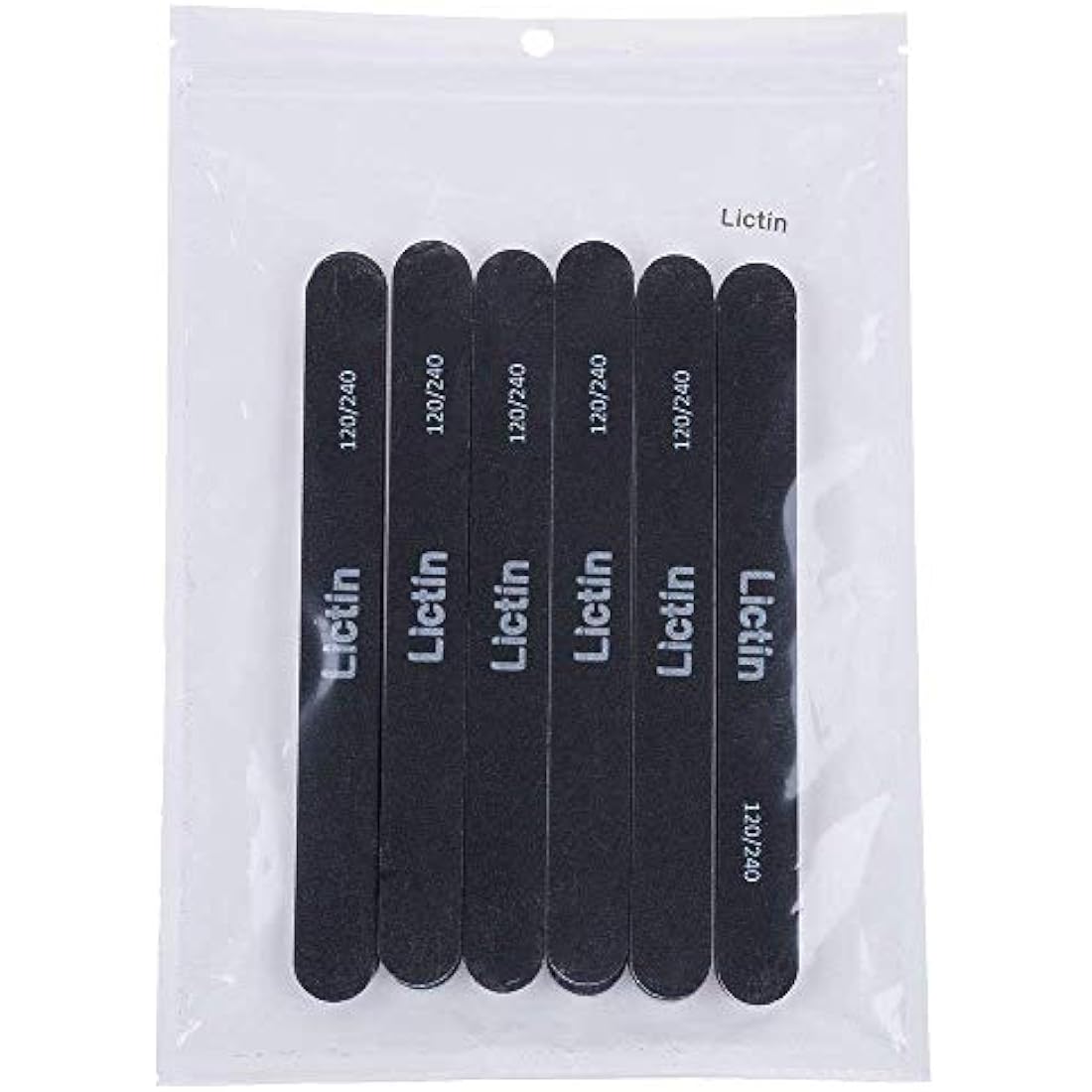 Lictin Professional Nail Files - 16 Pack 120/240 Grit Emery Boards