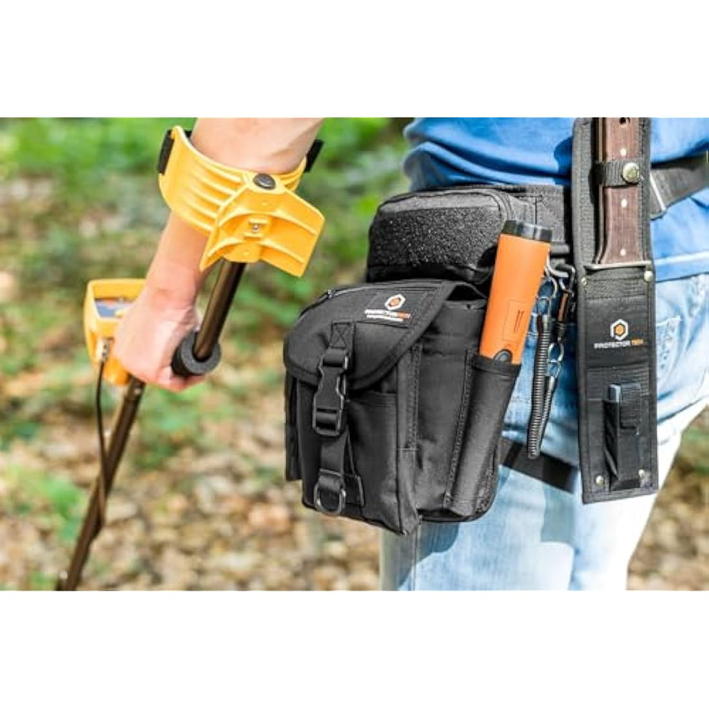 ProtectorTech Metal Detecting Finds Pouch with Pinpointer Holster