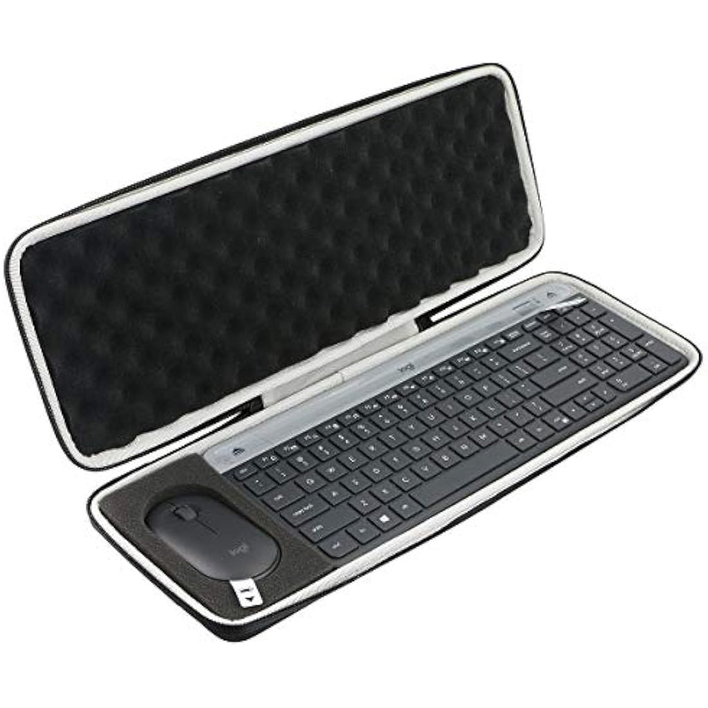 Khanka Hard Travel Case for Logitech MK470 & K580 Keyboard – Black EVA