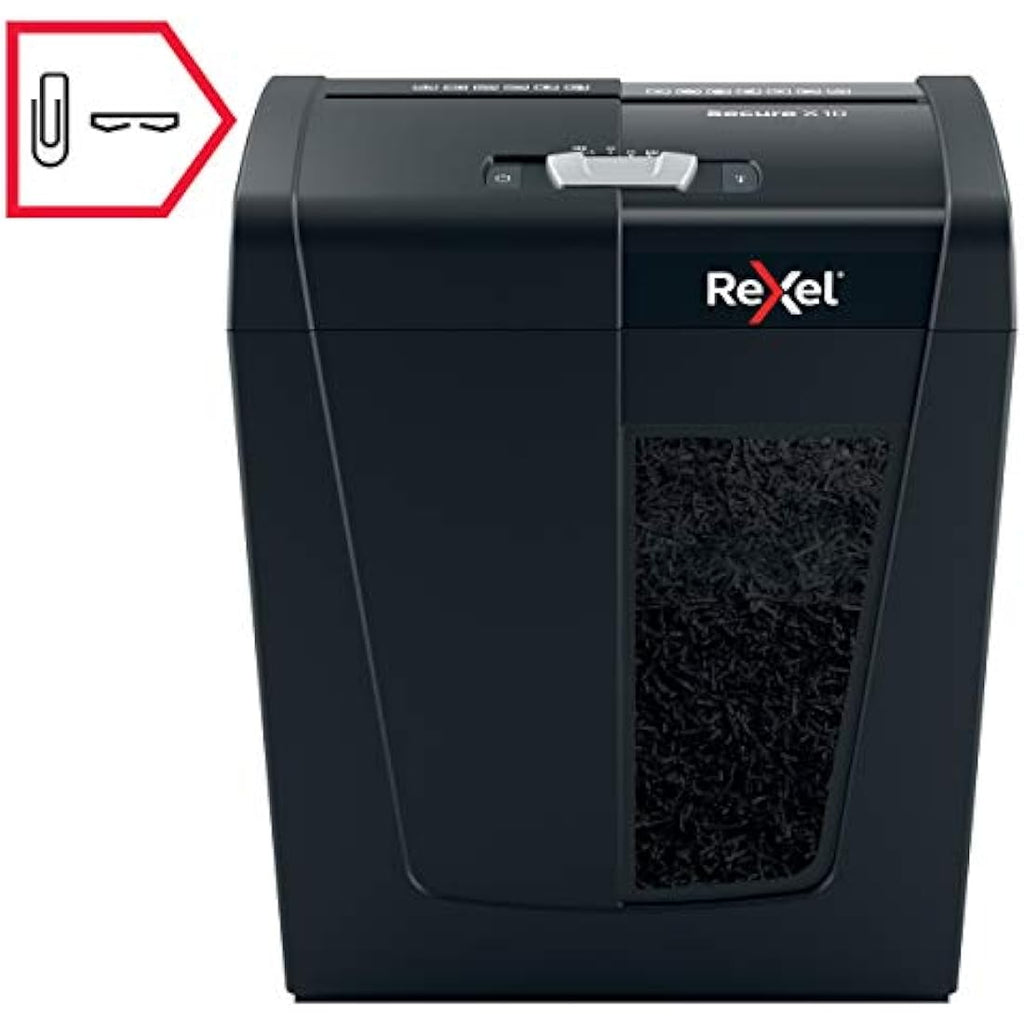 Rexel Secure X10 Cross Cut Paper Shredder | P4 Security | 18L Bin