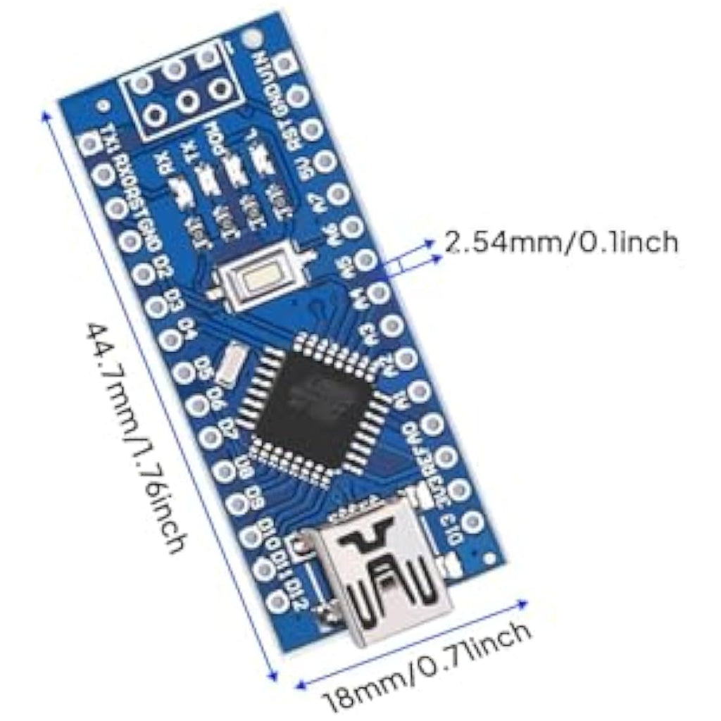 ELEGOO Nano Board CH340 Microcontroller with USB Cable - 3 Pack