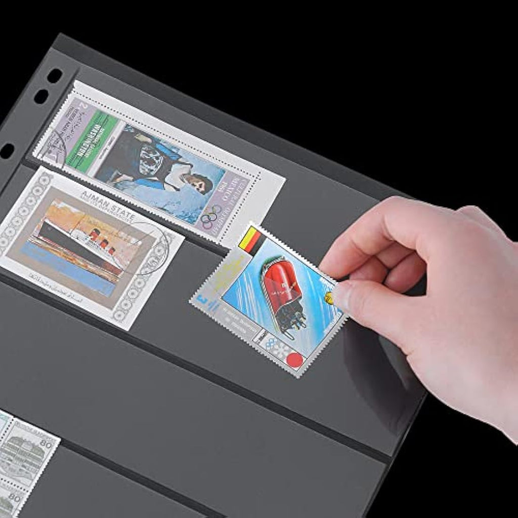 Clear Stamp Sleeves – 12 Pack Multi-Row Binder Inserts