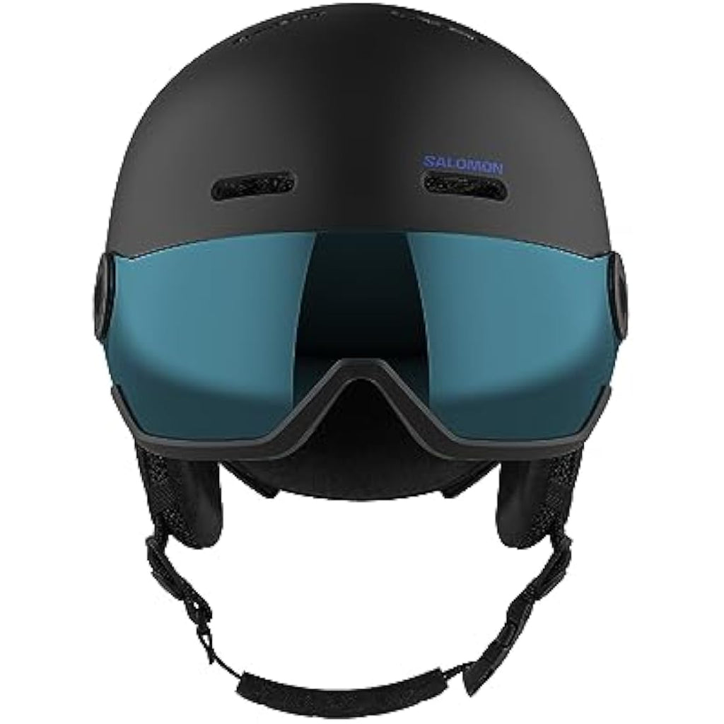 Salomon Orka Kids Visor Ski & Snowboard Helmet - Black Junior