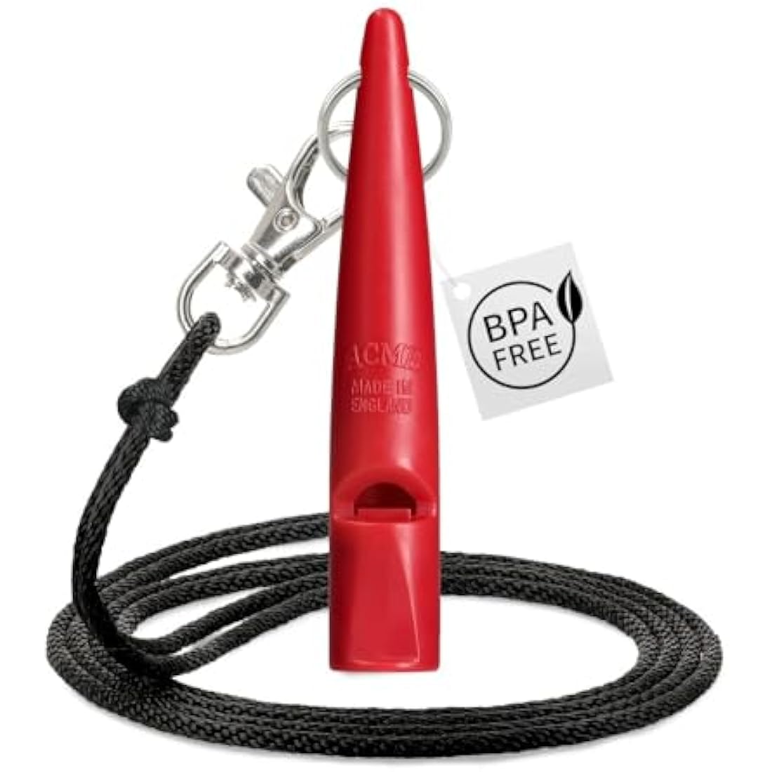 ACME Dog Whistle No. 210.5 with Lanyard – Carmine Red Training Whistle