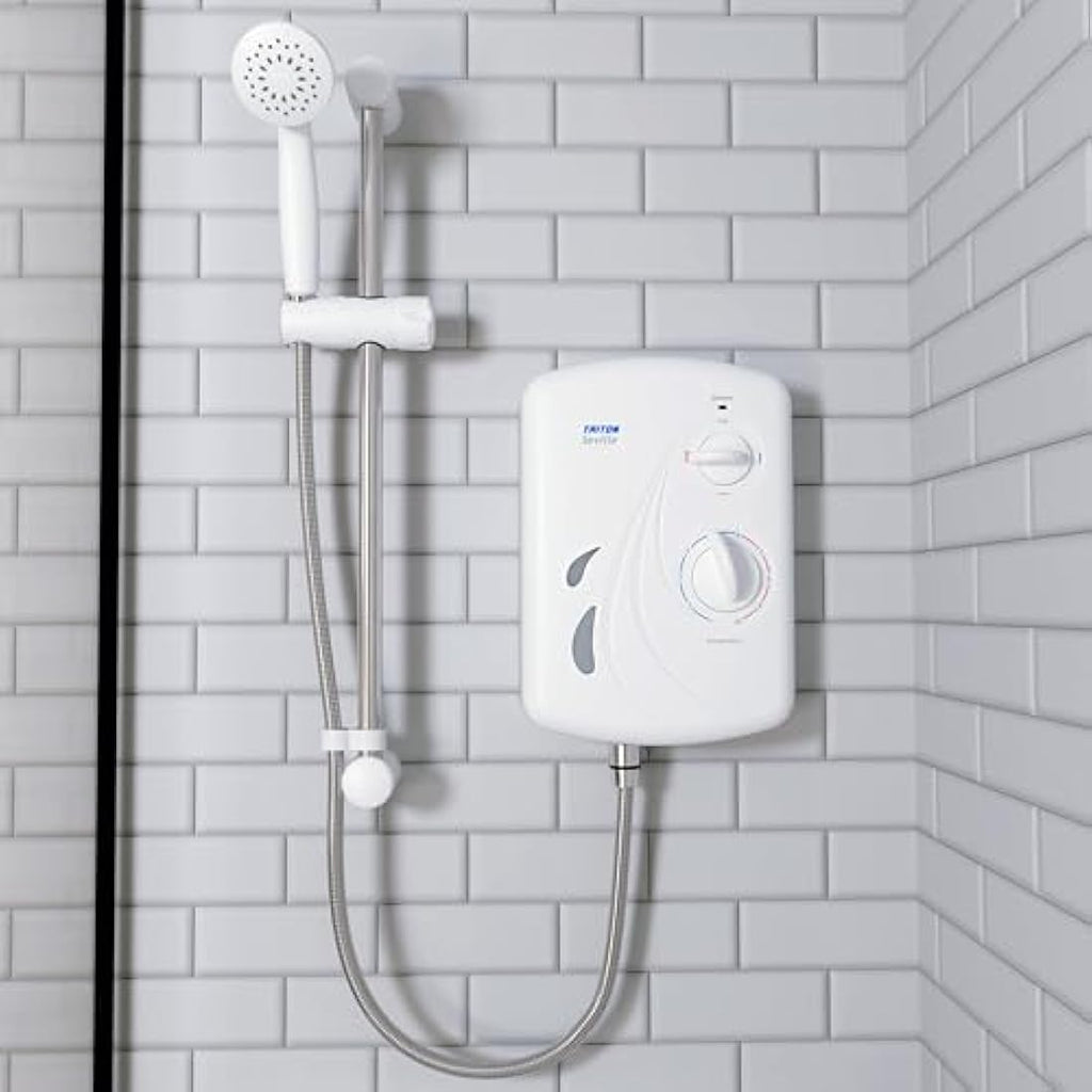 Triton Seville Electric Shower | 10.5kW Instant Hot Water – White