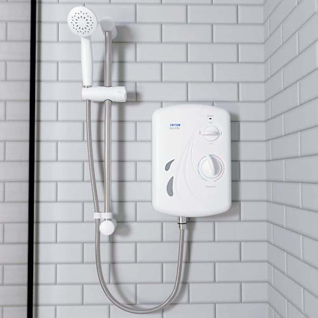 Triton Seville Electric Shower | 10.5kW Instant Hot Water – White