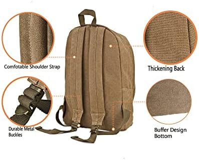 Vintage Canvas Backpack | Unisex Laptop Travel Daypack