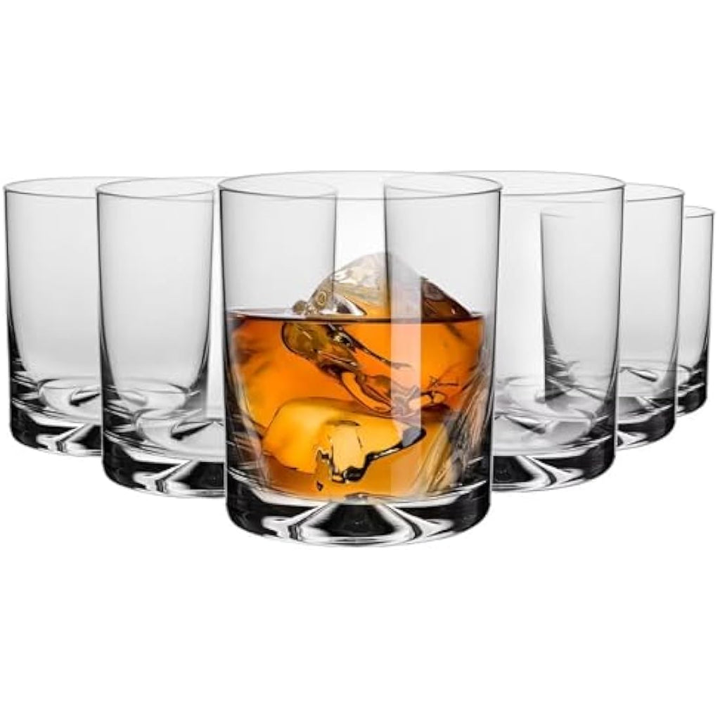 Krosno Mixology Whisky Glasses – Set of 6 – 350ml Glass Tumblers