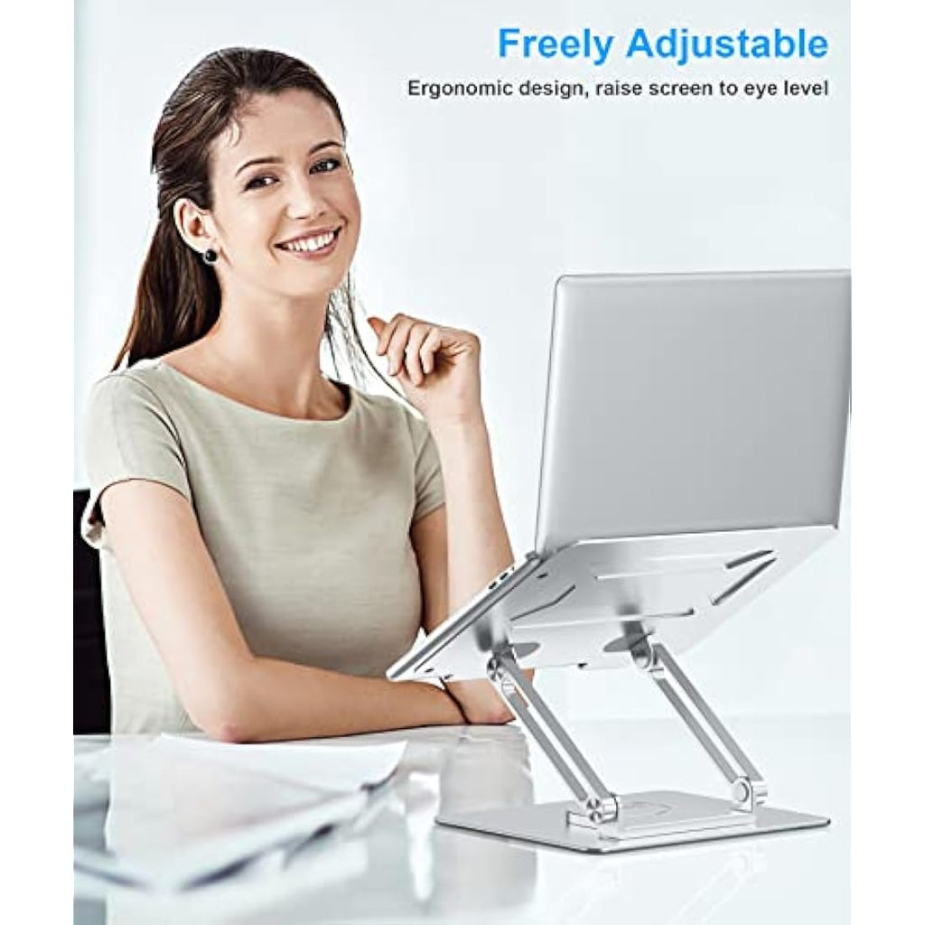 BoYata Laptop Stand | 360° Rotating Adjustable Ergonomic Desk Riser