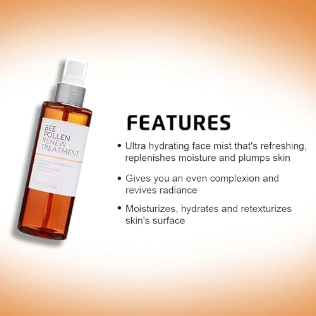 Missha Bee Pollen Renew Treatment – Soothing Facial Mist & Toner 150ml