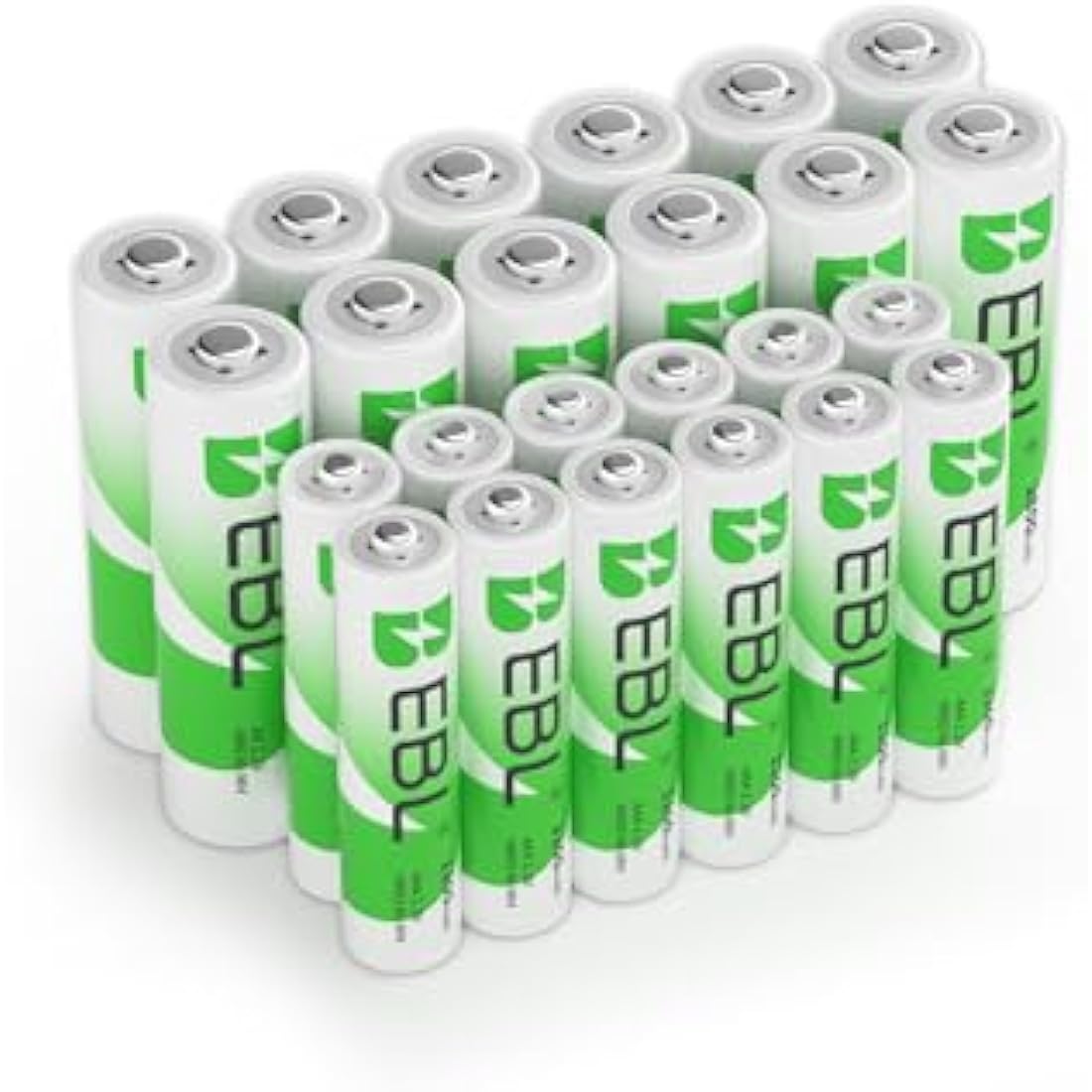 EBL 24-Pack NiMH Rechargeable Batteries | 12 AA 2800mAh & 12 AAA 1100mAh