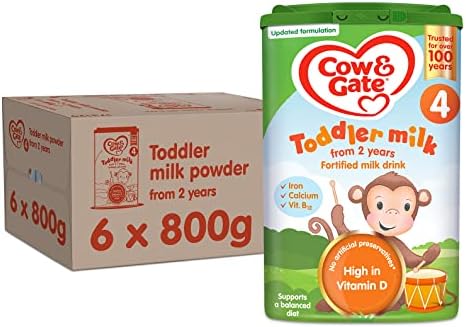 Cow & Gate 4 Toddler Milk Powder Formula (2-3 Years) 800g - Pack of 6