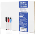 Nicpro A3 Dry Erase Whiteboard – Double Sided Lapboard with 3 Pens
