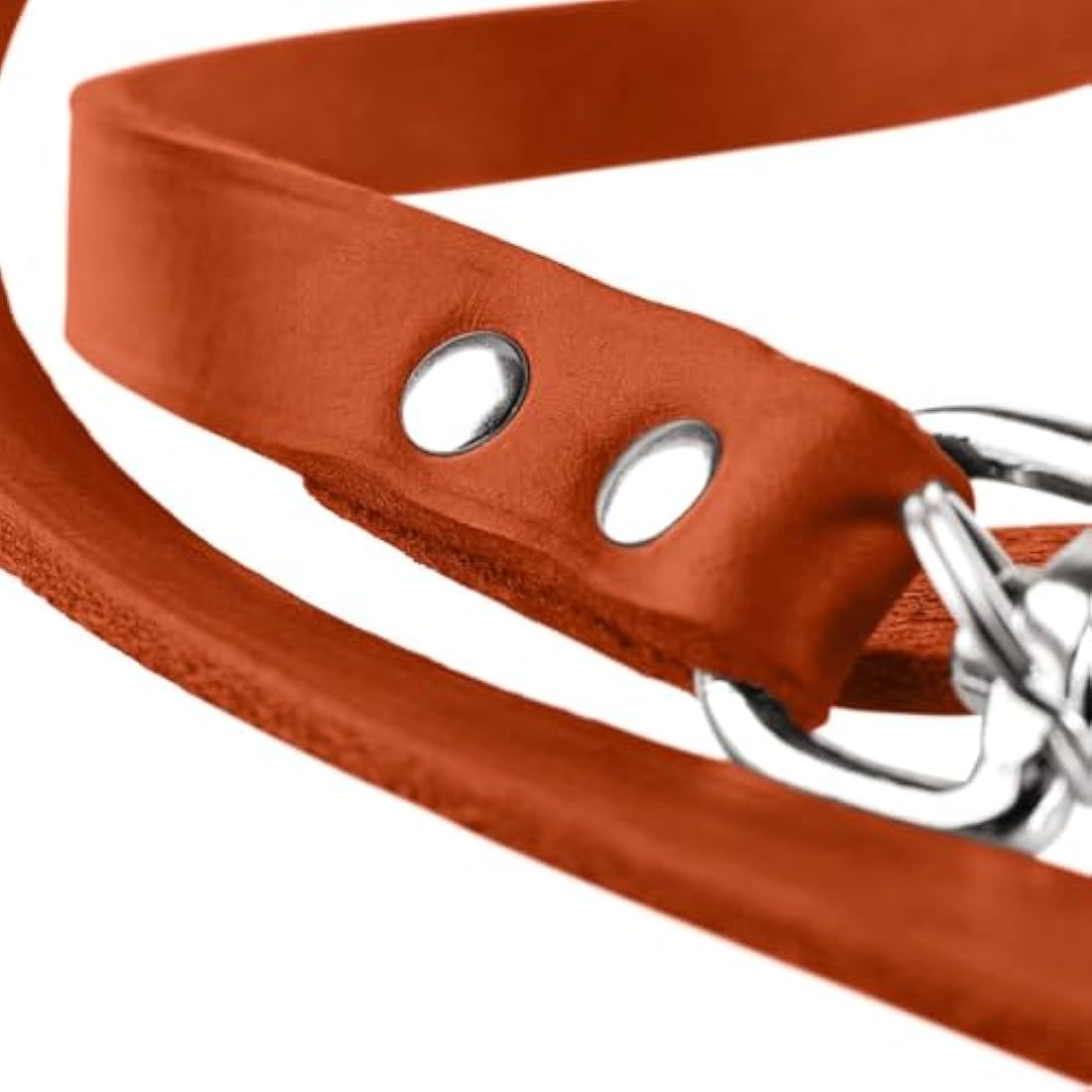 Hunter Training Leash – Soft Genuine Cow Leather Adjustable Dog Lead, Cognac