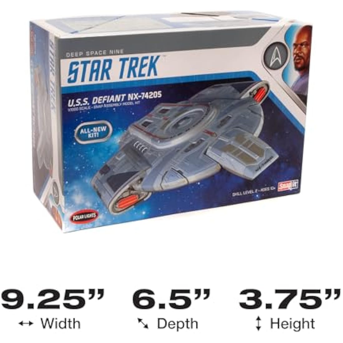 Polar Lights Star Trek USS Defiant 1:1000 Scale Snap Model Kit