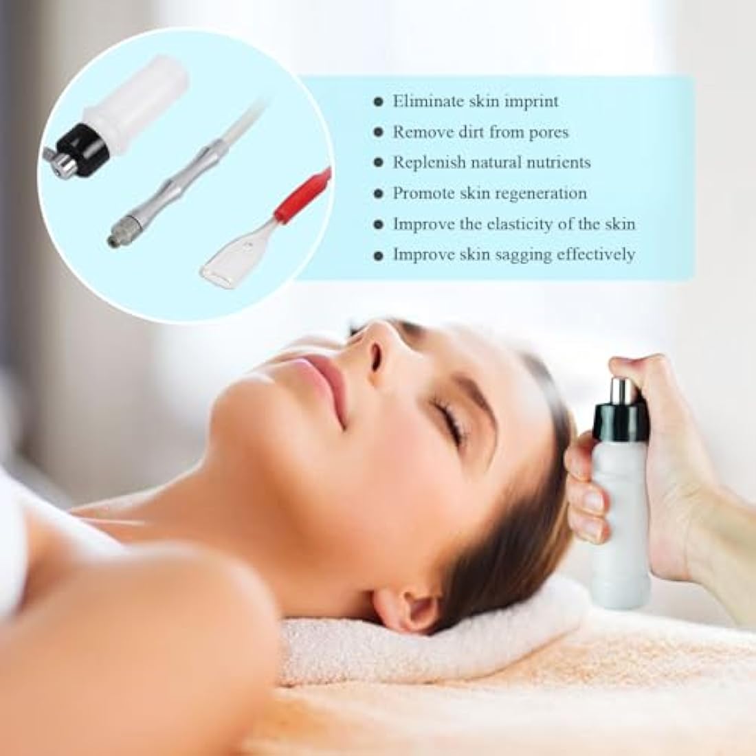 FAZJEUNE 3-in-1 Diamond Microdermabrasion Machine & Vacuum Skin Peeling