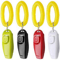 Symphonyw 2-in-1 Dog Training Clicker and Whistle with Wrist Strap, 4PCS