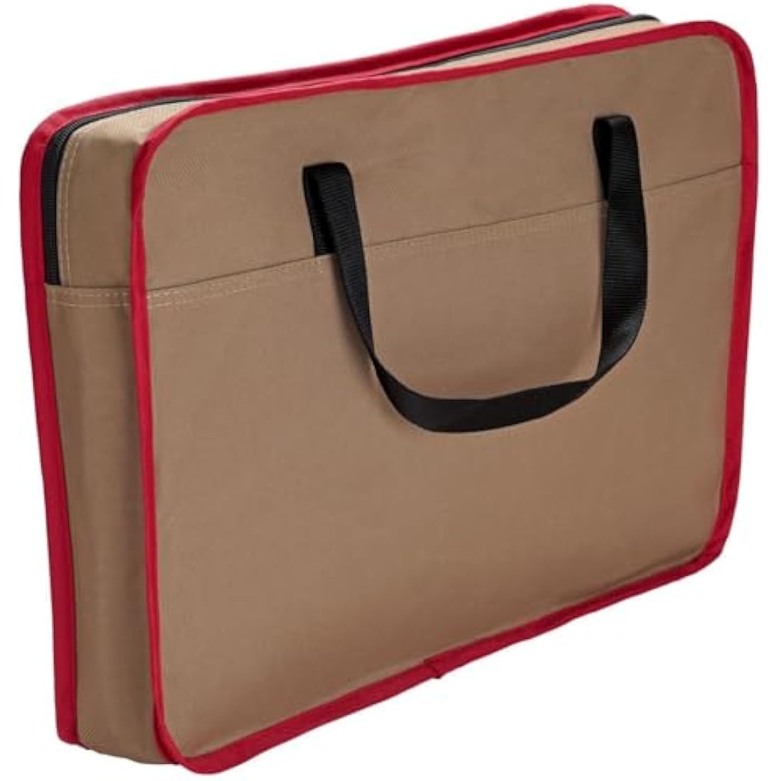 HUNTER Kansas Foldable Pet Carrier Bag – Beige/Red Washable Travel Bag
