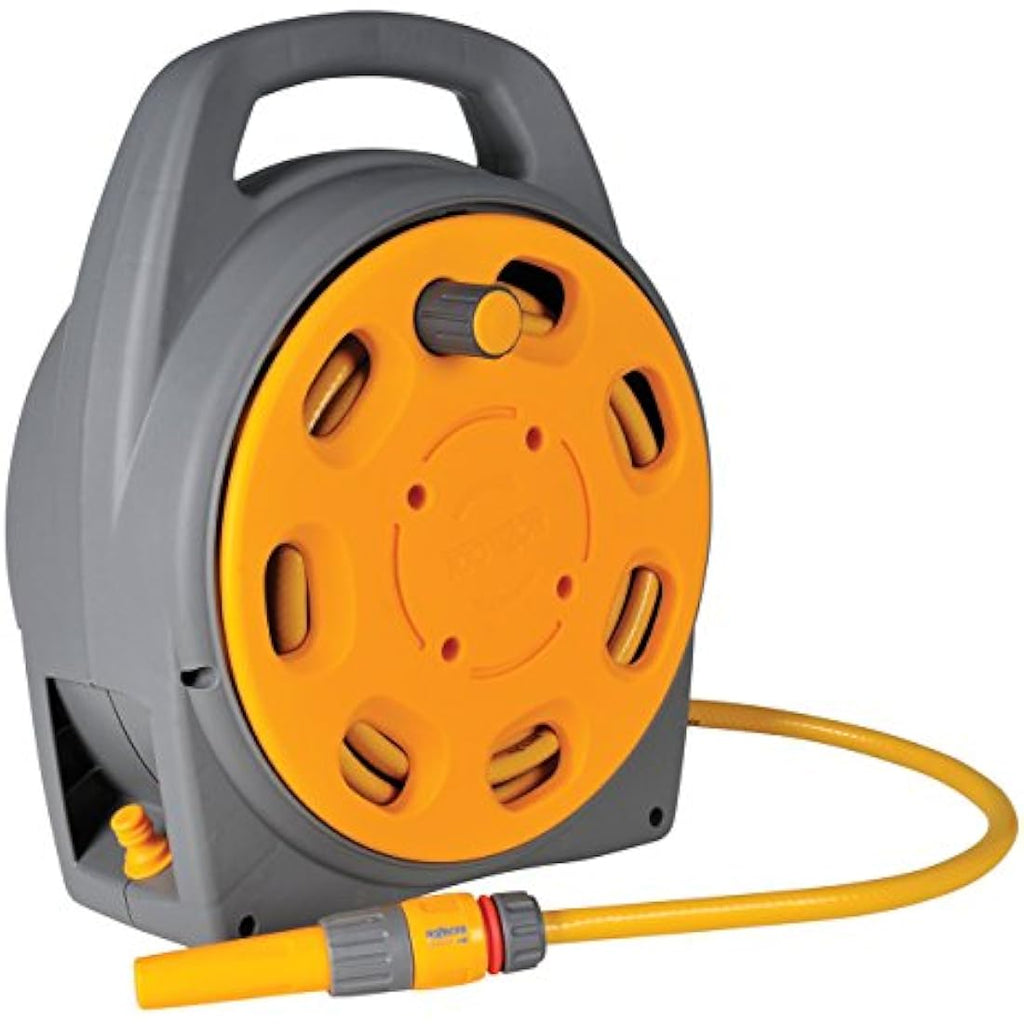 Hozelock Portable Compact Hose Reel – 20m Enclosed Garden Hose Box