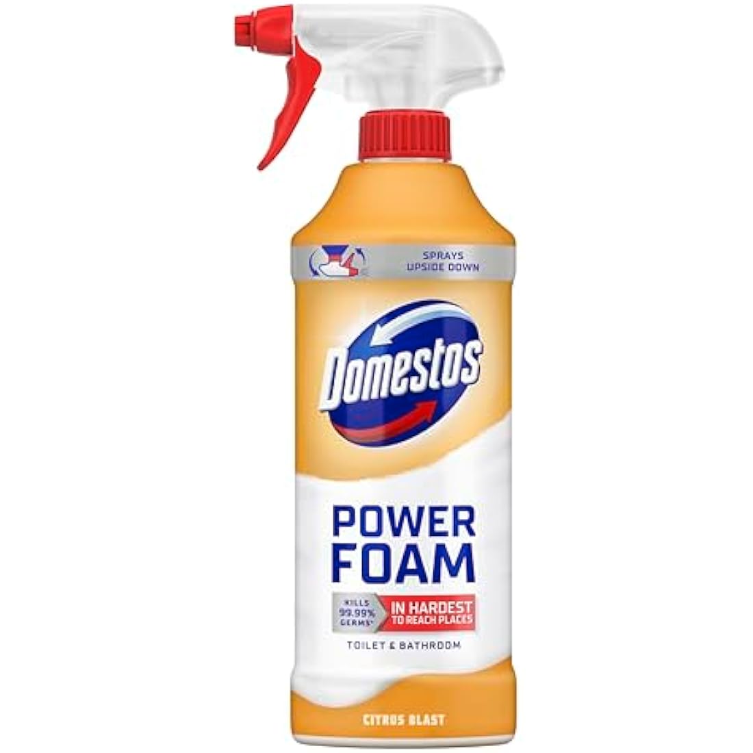 Domestos Power Foam Citrus Blast Bleach-Free Cleaner Spray - 6x 450ml