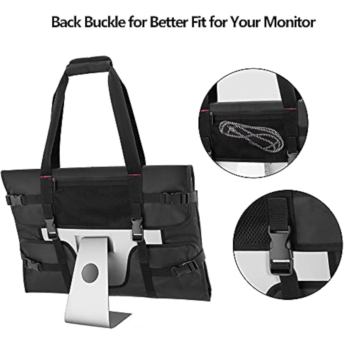Trunab Monitor Carry Case for 21.5-24 inch iMac | Padded Travel Bag