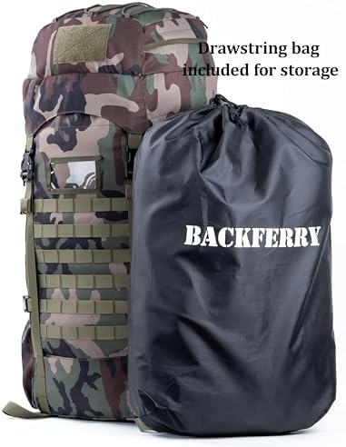 BACKFERRY 75L Tactical Backpack | Internal Frame & MOLLE System