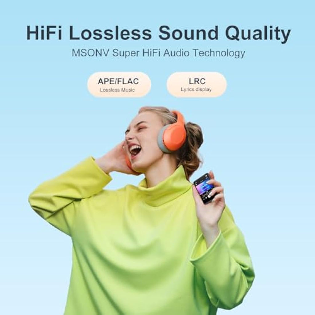 MECHEN 64GB MP3 Player with Bluetooth 5.3 | 2.4" Touch Screen HiFi Music