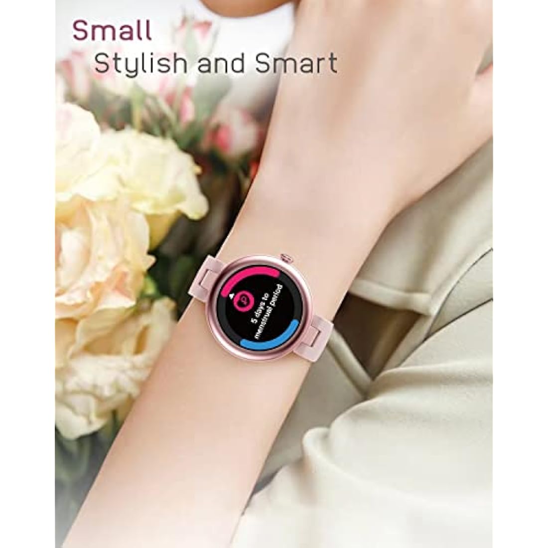 SHANG WING Lynn Women's Smartwatch | 1.1" Slim Fitness & Health Tracker