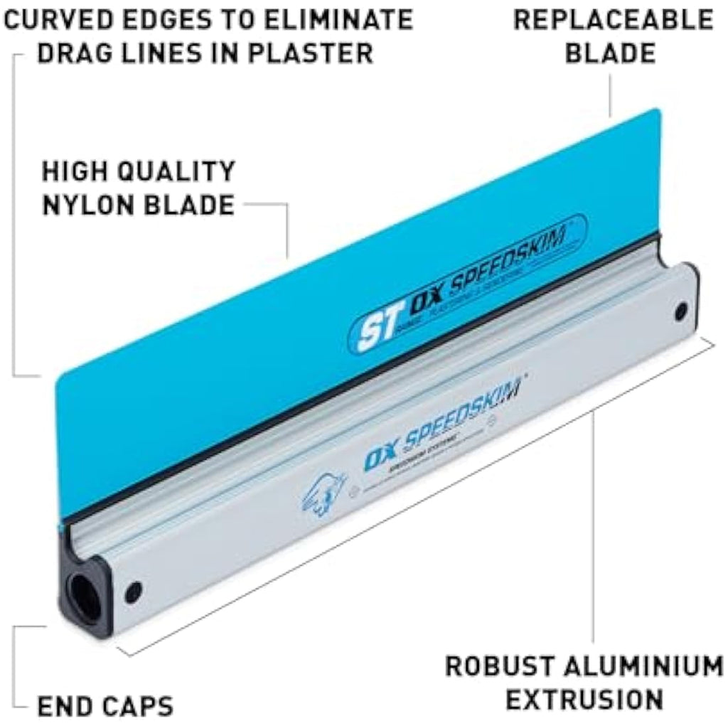OX Speedskim ST 600mm Semi Flexible Plastering Rule - Professional Tool