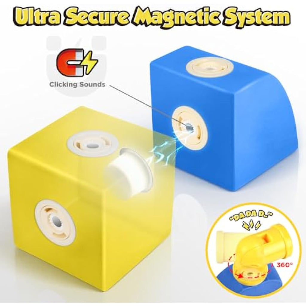 Jolof Store Magnetic Foam Blocks – 100pc STEM Sensory Castle Building Toys
