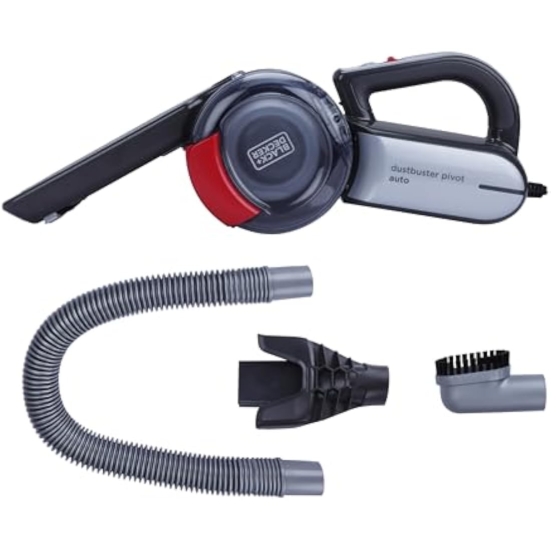 BLACK+DECKER 12V Car Hand Vacuum – Cordless Pivoting Auto Cleaner