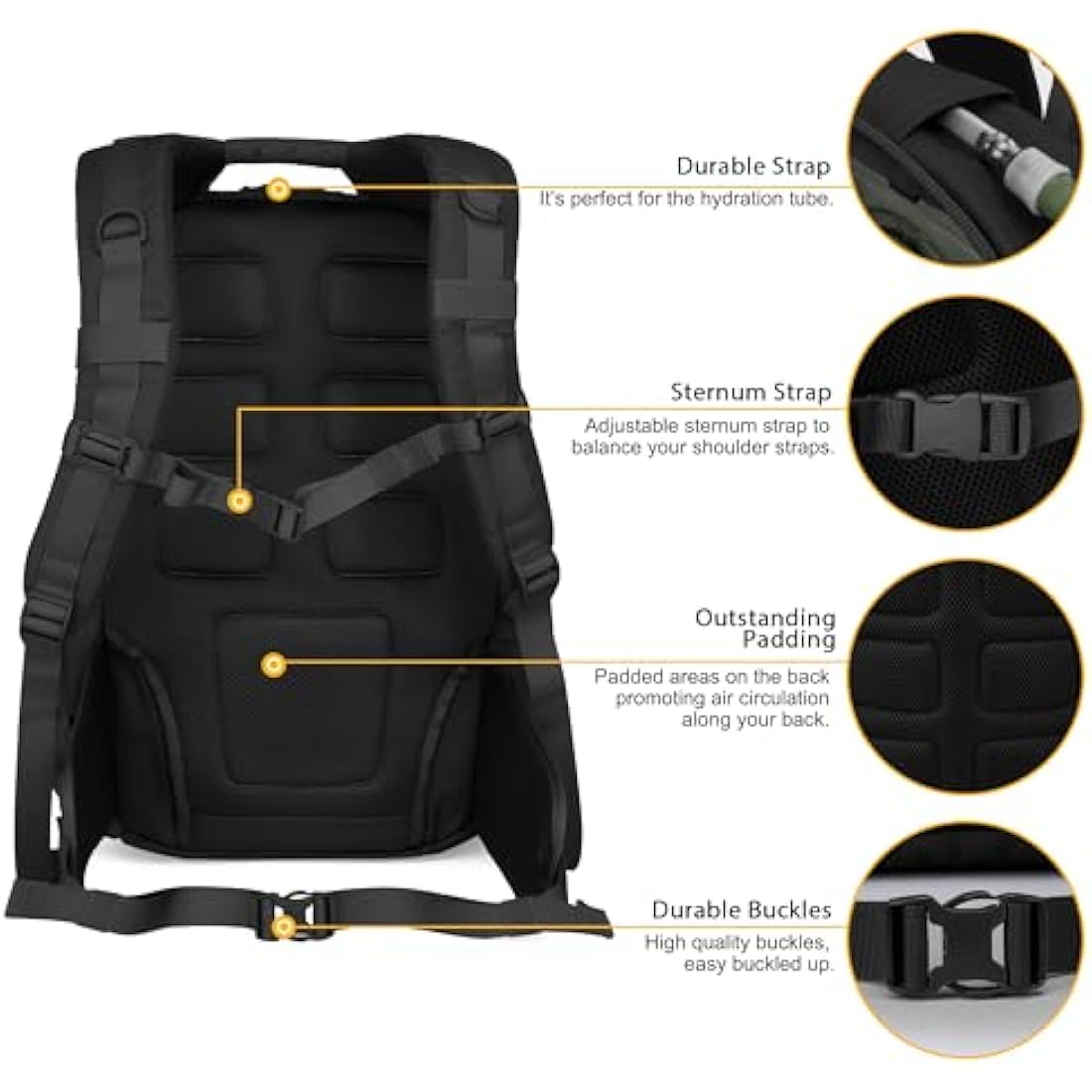 Mardingtop 40L Military Tactical Backpack | Molle Hiking Rucksack