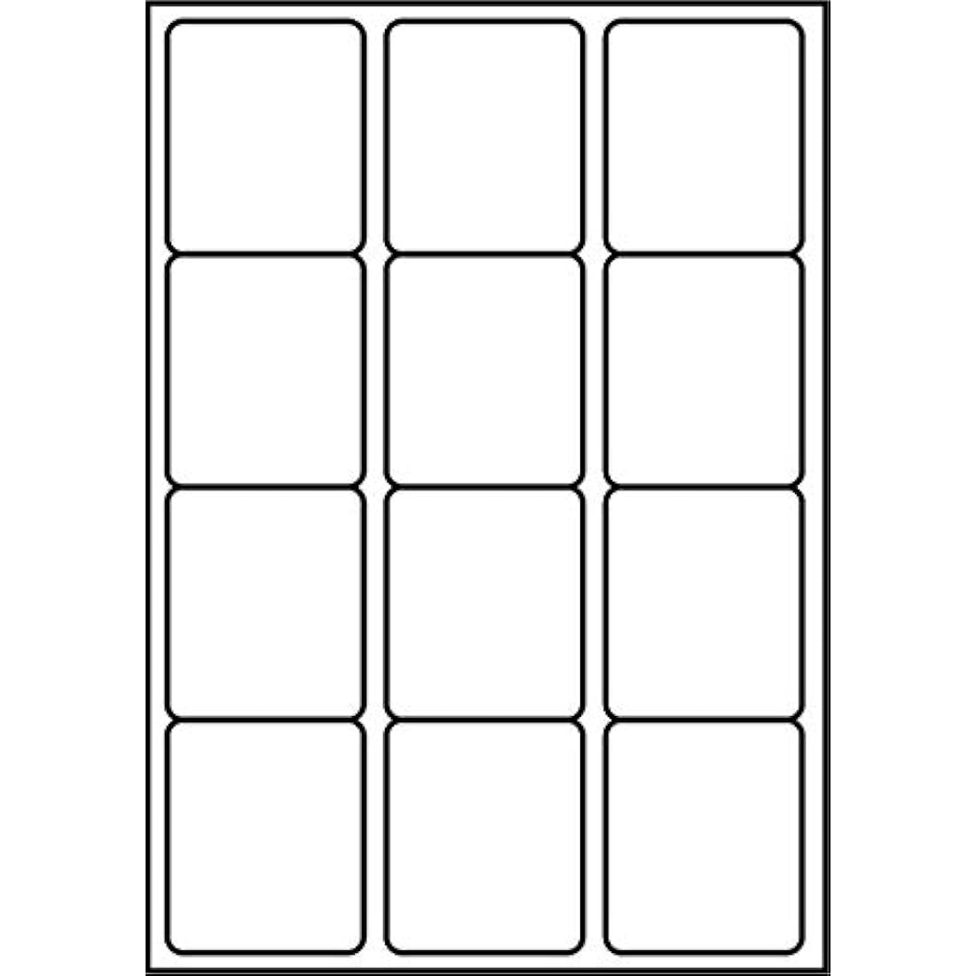 Jolof Store A4 Address Labels - 12 Per Sheet, 100 Sheets (1200 Labels)