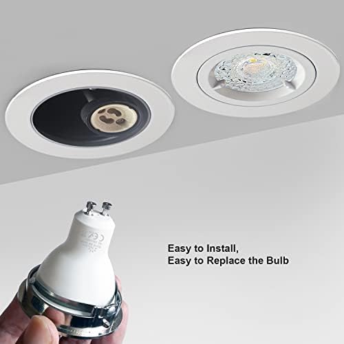 Jolof Store 4-Pack Fire Rated GU10 LED Downlights | 3000K Warm White