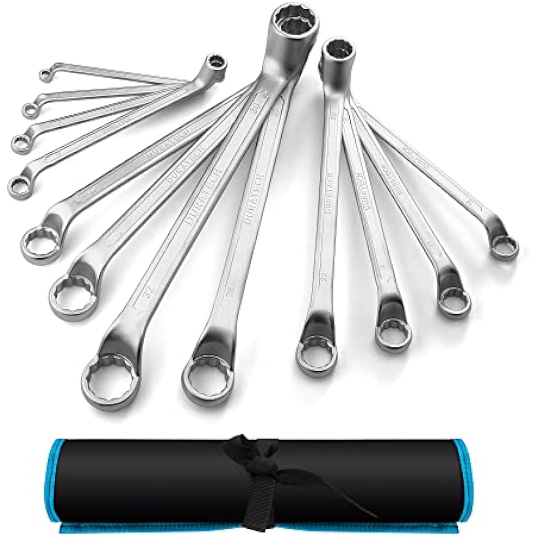 DURATECH 12-Piece Metric Offset Double Ring Spanner Set | 6-32mm CR-V