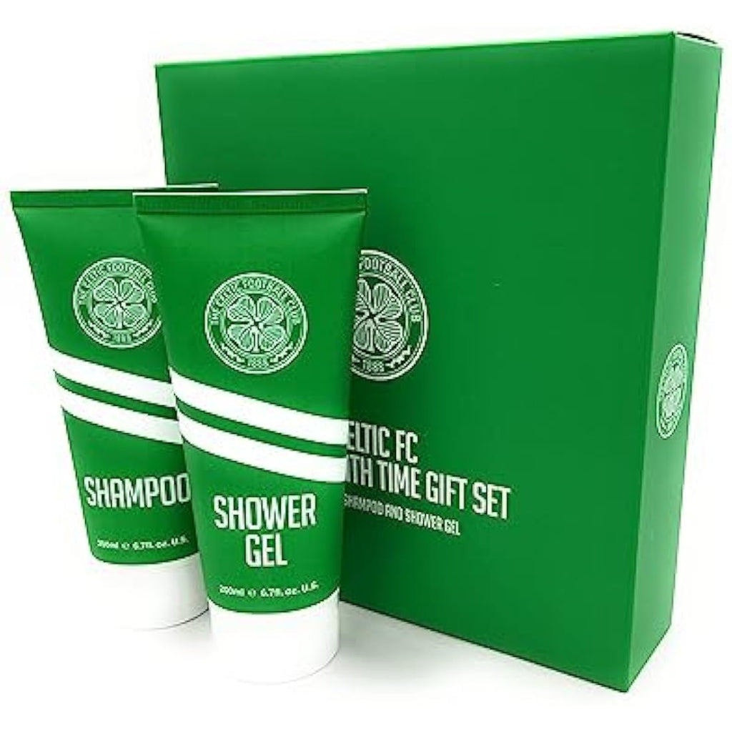 Celtic FC Men's Grooming Gift Set – 200ml Shower Gel & Shampoo Duo