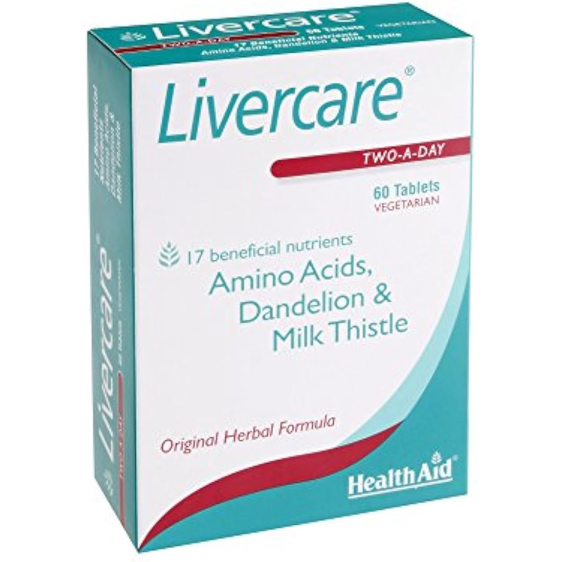 HealthAid Livercare Detox & Cleanse Supplement - Turmeric & Choline - 60 Tablets