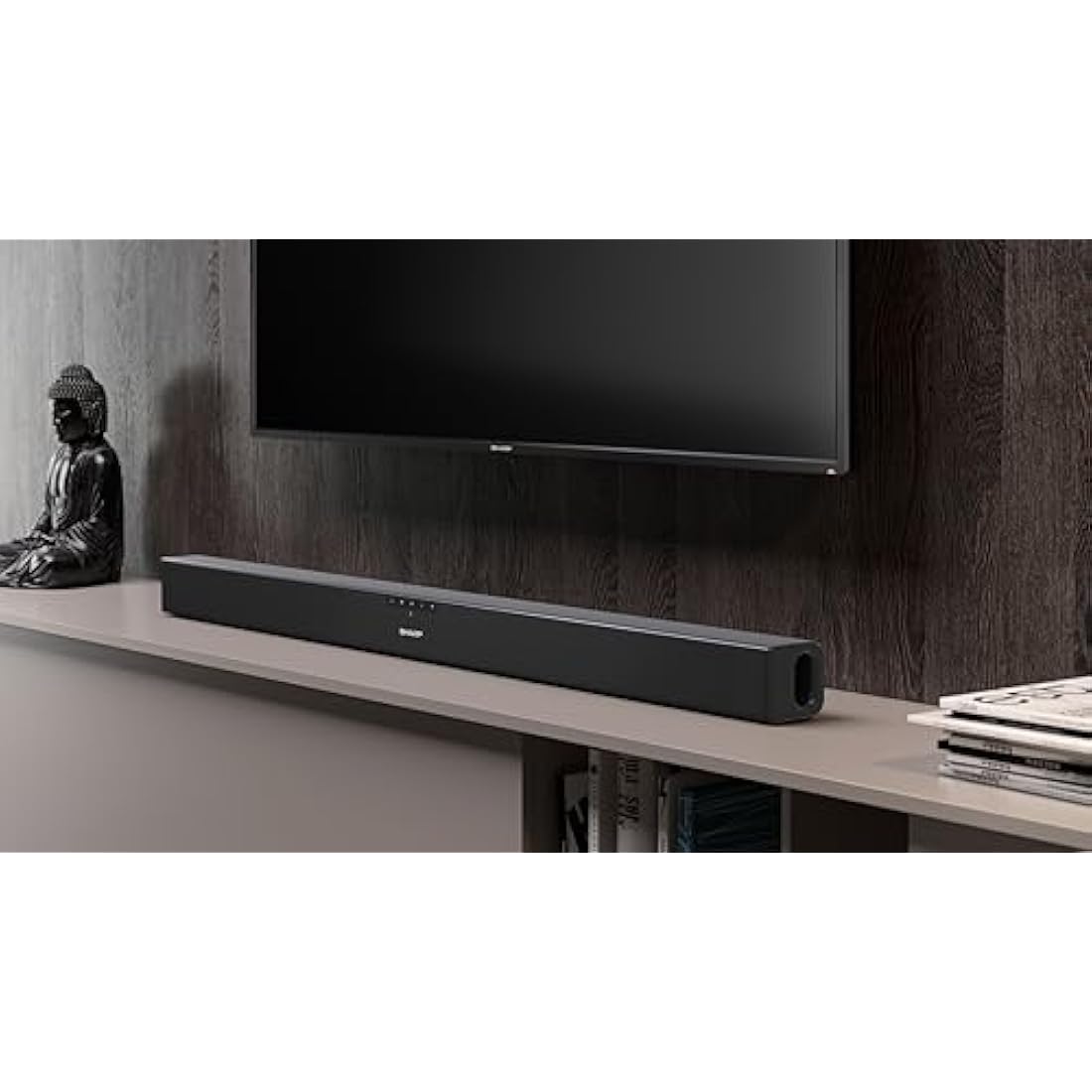 Sharp HT-SB140(MT) 2.0 Soundbar | 150W Slim Wireless Bluetooth - Black