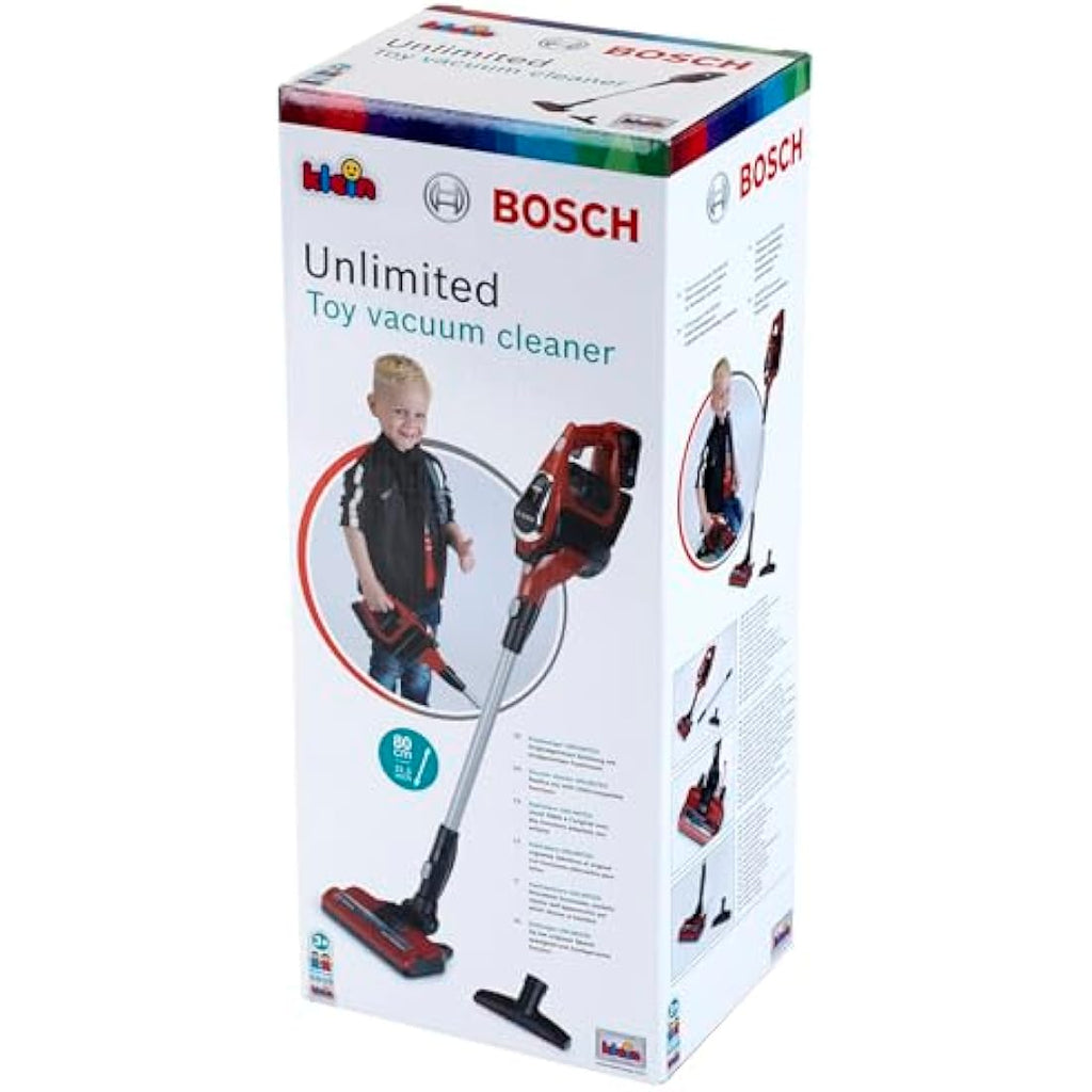 Theo Klein Bosch Unlimited Toy Vacuum Cleaner with Suction and Sound