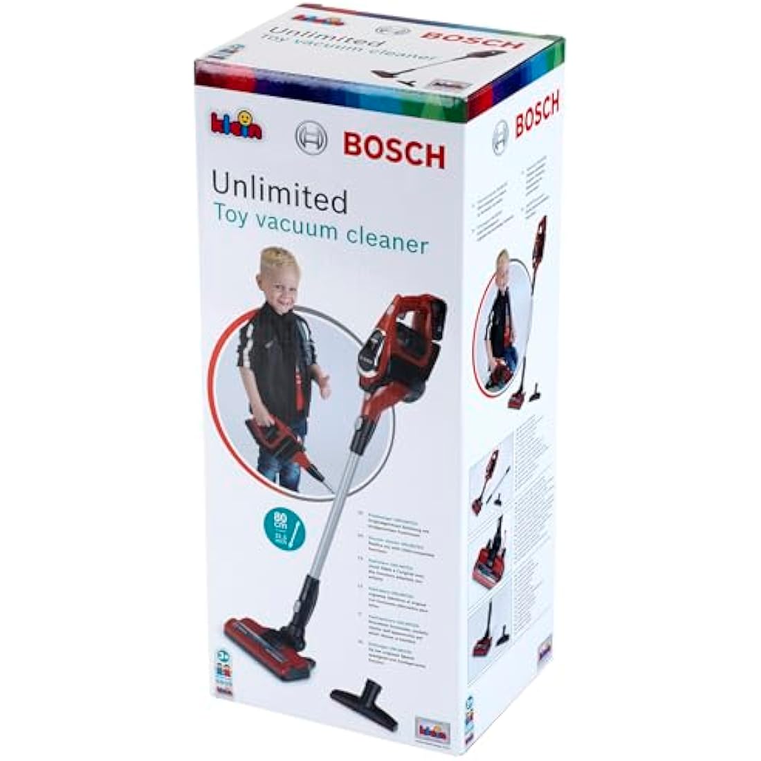 Theo Klein Bosch Unlimited Toy Vacuum Cleaner with Suction and Sound