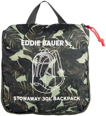Eddie Bauer Stowaway Packable Backpack – Ripstop Polyester Hiking Bag